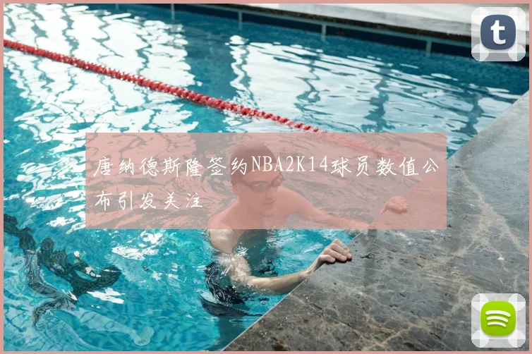 唐纳德斯隆签约NBA2K14球员数值公布引发关注
